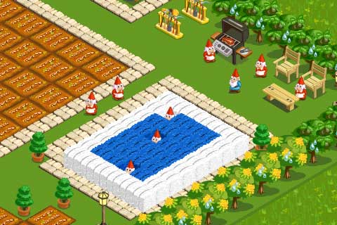 В farm story у гномов есть свой бассейн!